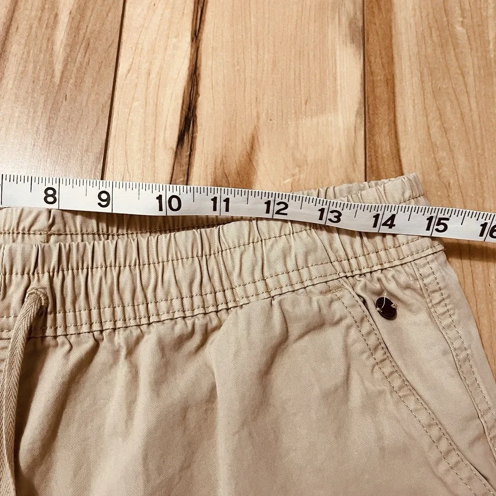 LL Bean Womens Shorts Sz 6 Lakewashed Dock Mid Rise Favorite Fit Elastic Waist